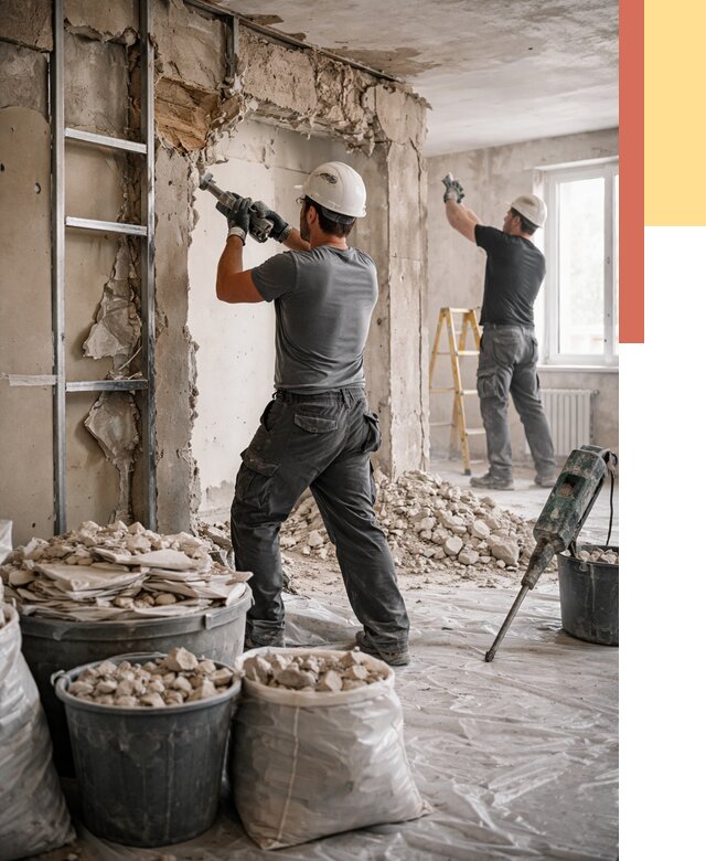 Демонтажные работы в Коломне от 2738 руб. — услуги и цена под ключ | ОТДЕЛОЧНИК-Клм