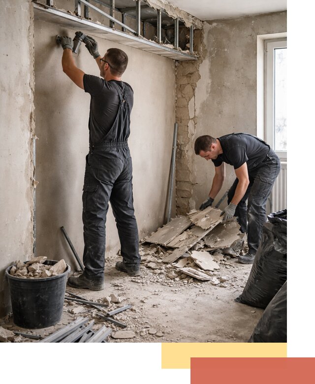 Демонтаж короба из гипсокартона в Коломне быстро и аккуратно