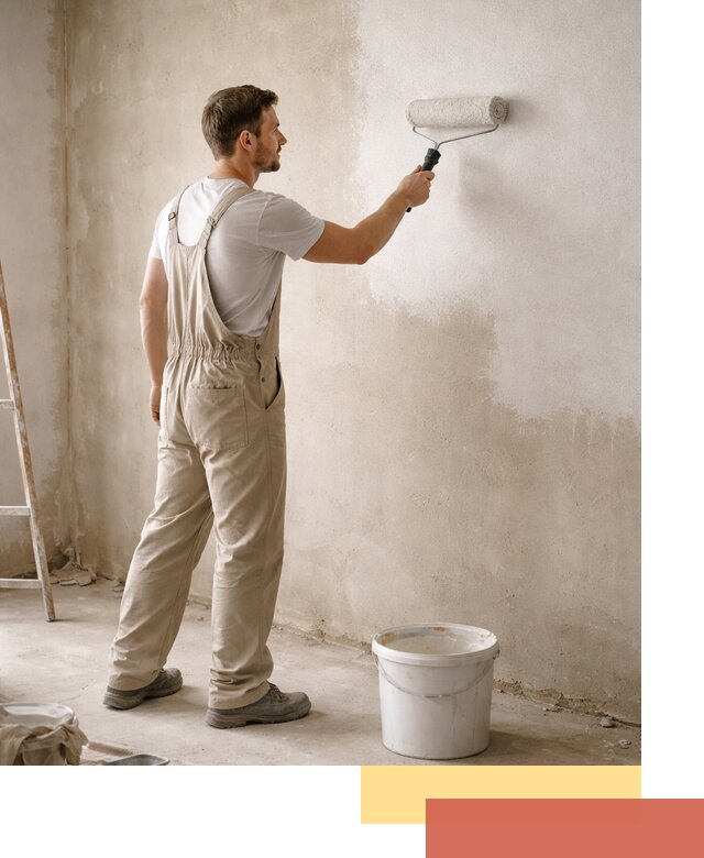 Грунтовка стен под отделку в Коломне профессиональным раствором