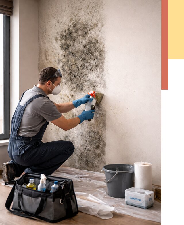 Удаление плесени со стен в Коломне от 2180 руб. — быстро и недорого | ОТДЕЛОЧНИК-Клм