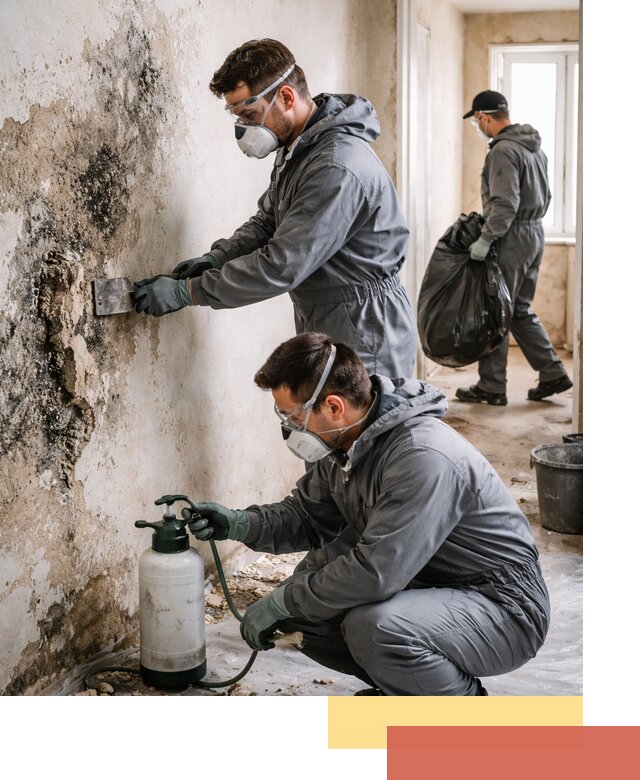 Удаление плесени со стен профессионально в Коломне