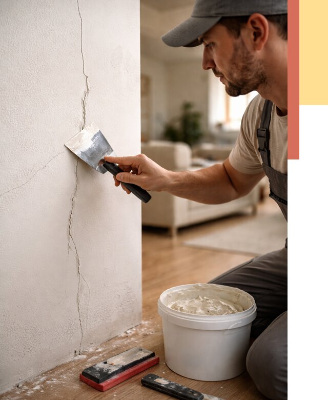 Заделка трещин и сколов в Коломне от 2484 руб. — быстро и недорого | ОТДЕЛОЧНИК-Клм