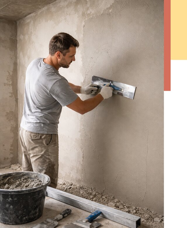 Штукатурка стен без маяков в Коломне от 7300 руб/м2 — услуги и цена | ОТДЕЛОЧНИК-Клм