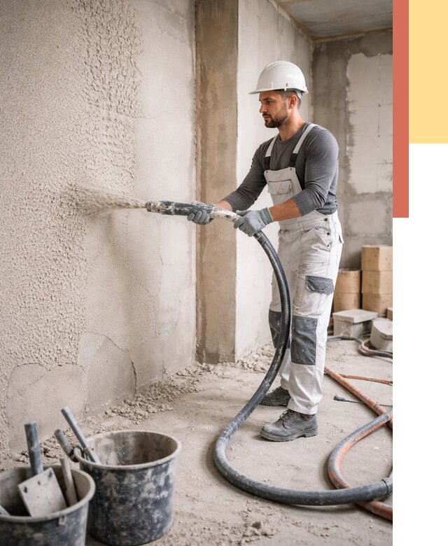 Машинная штукатурка стен в Коломне под ключ от 6590 руб./м2 | ОТДЕЛОЧНИК-Клм