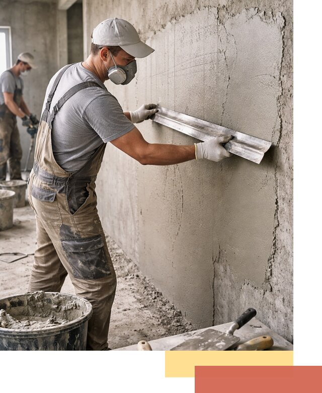 Штукатурка бетонных стен в Коломне качественно и долговечно