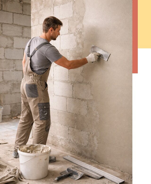 Штукатурка стен из газобетона в Коломне от 2129 руб./м2 — быстро и недорого | ОТДЕЛОЧНИК-Клм