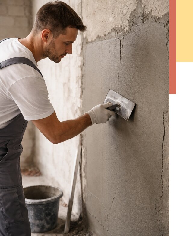 Штукатурка стен под плитку в Коломне от 4258 руб./м2 — выравнивание под плитку | ОТДЕЛОЧНИК-Клм