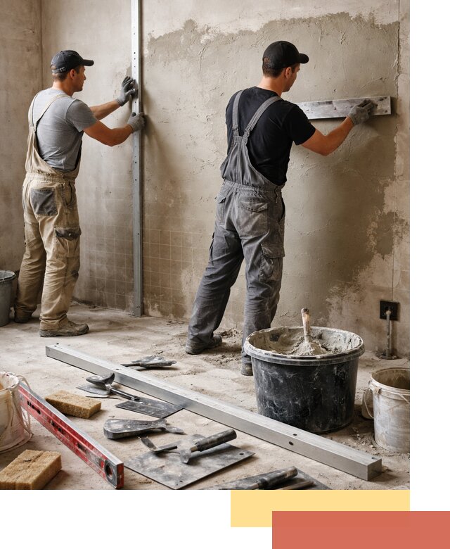 Профессиональная штукатурка стен под плитку в Коломне