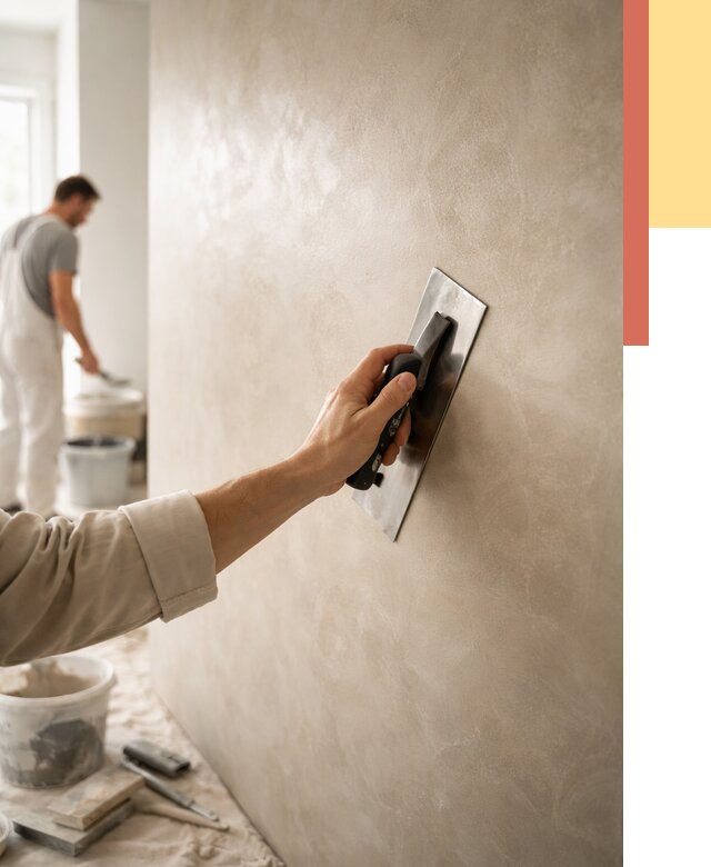 Венецианская штукатурка в Коломне от 3549 руб/м² — нанесение стен под ключ | ОТДЕЛОЧНИК-Клм