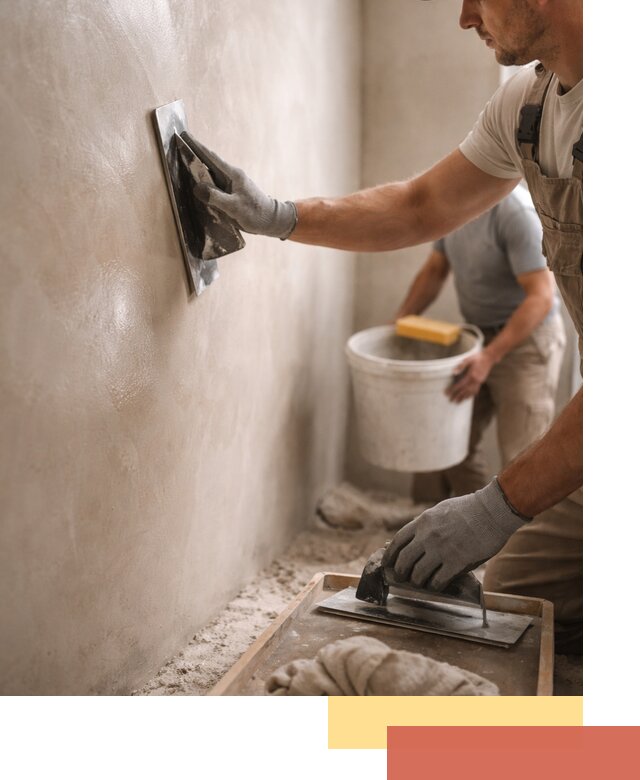 Нанесение марокканской штукатурки таделакт в Коломне