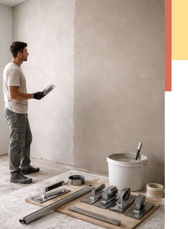 Нанесение микроцемента на стены в Коломне от 3244 руб./м2 под ключ | ОТДЕЛОЧНИК-Клм