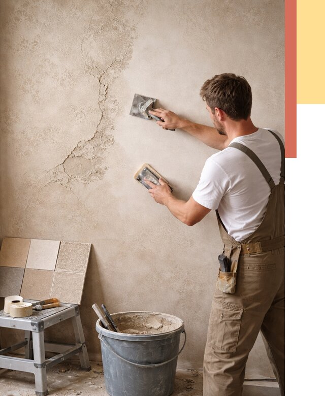 Ремонт декоративной штукатурки в Коломне от 4563 руб. под ключ | ОТДЕЛОЧНИК-Клм