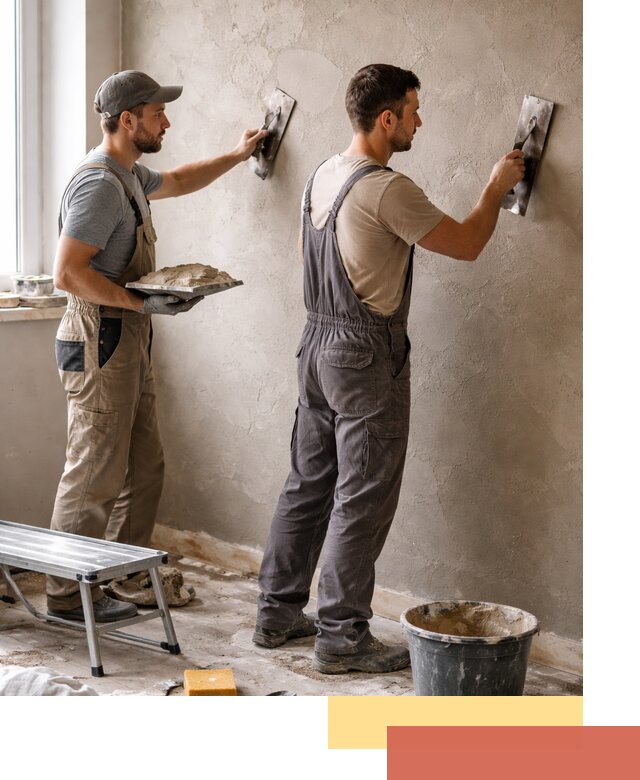 Ремонт декоративной штукатурки и восстановление фактуры в Коломне