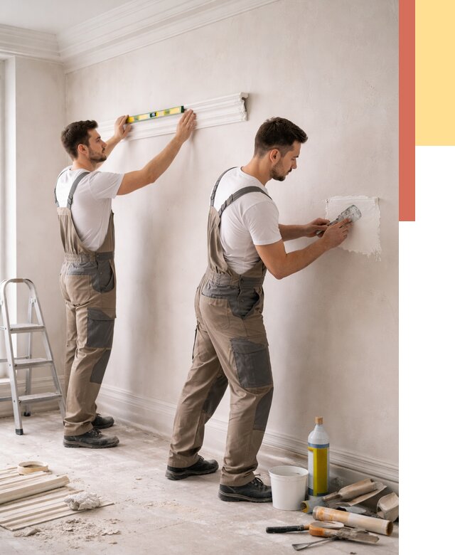 Монтаж лепнины на стены в Коломне от 4563 руб. — недорого, быстро | ОТДЕЛОЧНИК-Клм