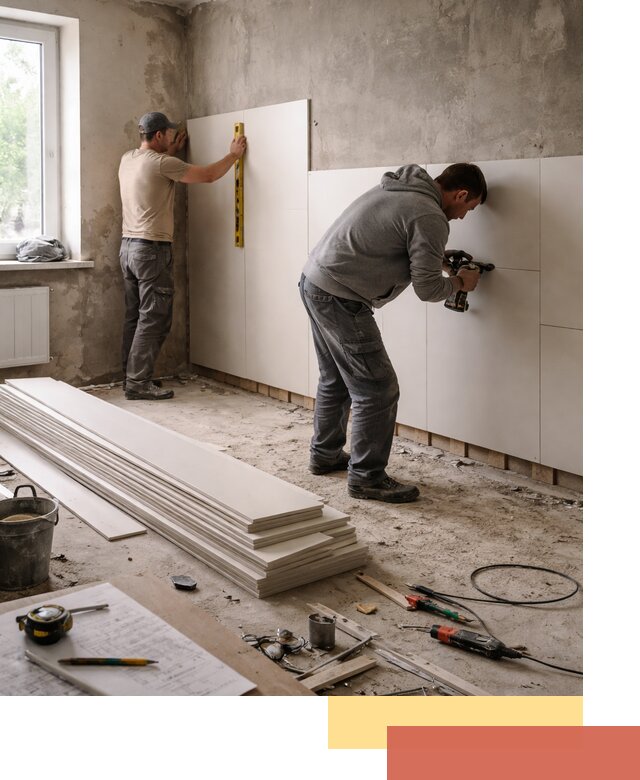 Монтаж ПВХ панелей на стены в Коломне качественно и быстро