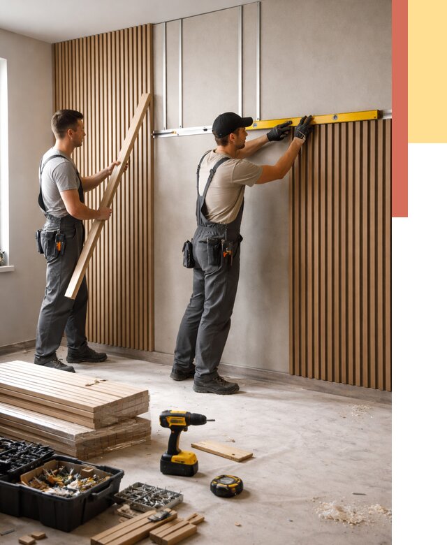 Монтаж реечных панелей на стены в Коломне от 1217 руб. — быстро и недорого | ОТДЕЛОЧНИК-Клм