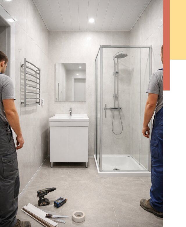 Отделка ванной комнаты панелями ПВХ в Коломне от 4563 руб. за м2 | ОТДЕЛОЧНИК-Клм