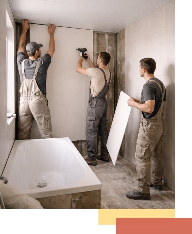 Отделка ванной панели ПВХ профессионально в Коломне