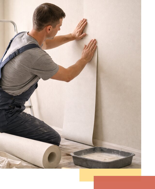 Поклейка флизелиновых обоев в Коломне качественно и быстро