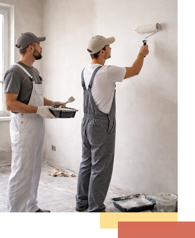 Покраска стен водоэмульсионной краской в Коломне