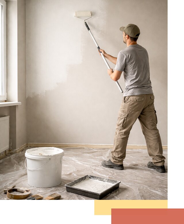 Покраска стен латексной краской в Коломне качественно и быстро