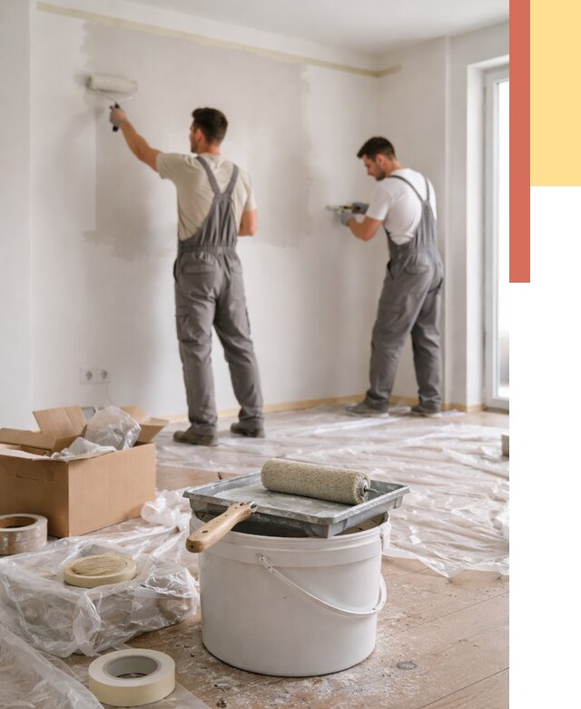 Покраска стен в квартире в Коломне от 2535 руб/м2 — быстро и недорого | ОТДЕЛОЧНИК-Клм