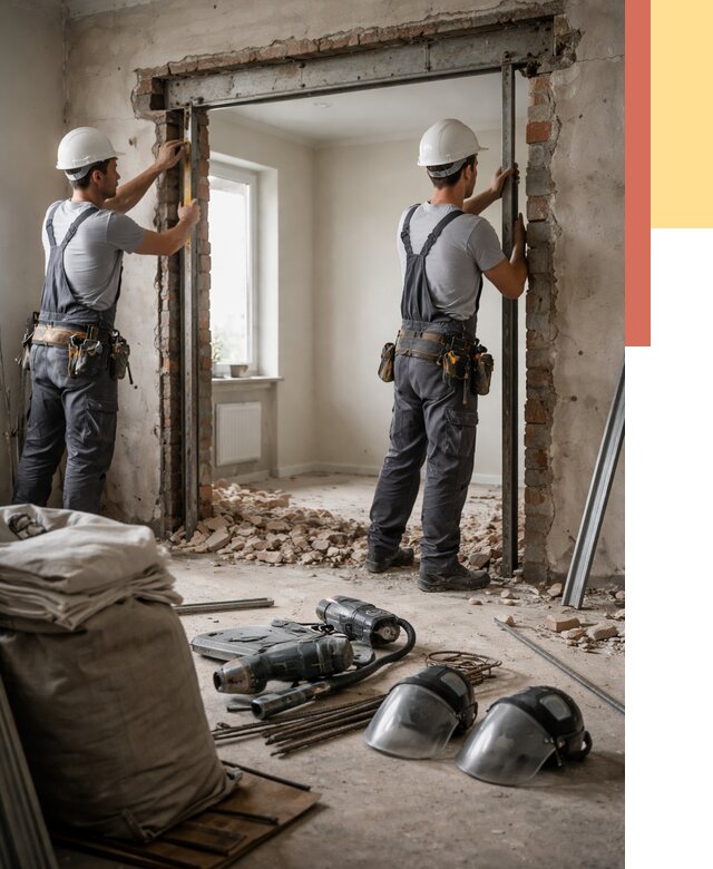 Расширение дверного проема в Коломне от 12674 руб. под ключ | ОТДЕЛОЧНИК-Клм