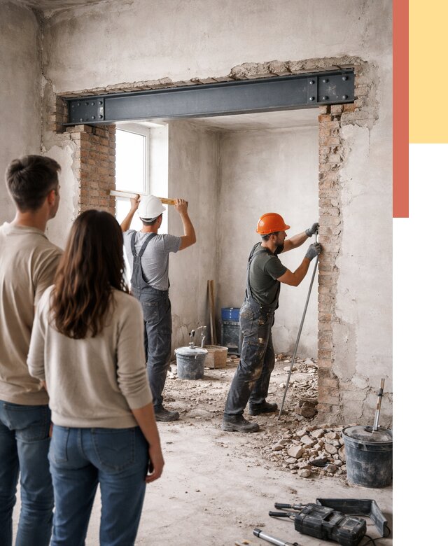 Усиление проема в стене в Коломне от 9632 руб. — усиление дверного проема металлоконструкцией | ОТДЕЛОЧНИК-Клм