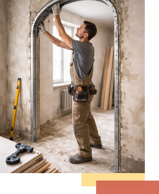 Устройство арочного проема в Коломне под ключ