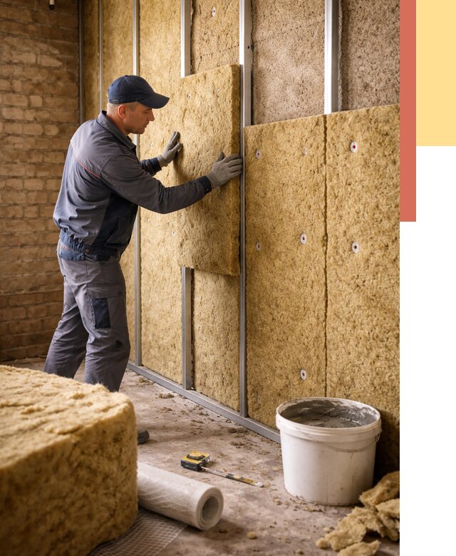 Утепление стен минватой в Коломне от 1369 руб./м2 — недорого и быстро | ОТДЕЛОЧНИК-Клм