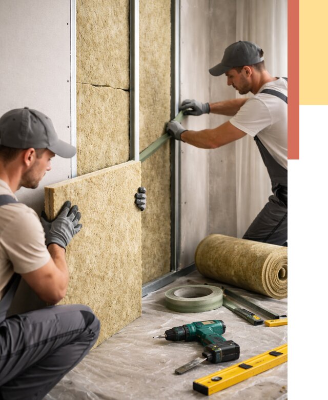 Шумоизоляция стен в Коломне под ключ от 1876 руб. | ОТДЕЛОЧНИК-Клм