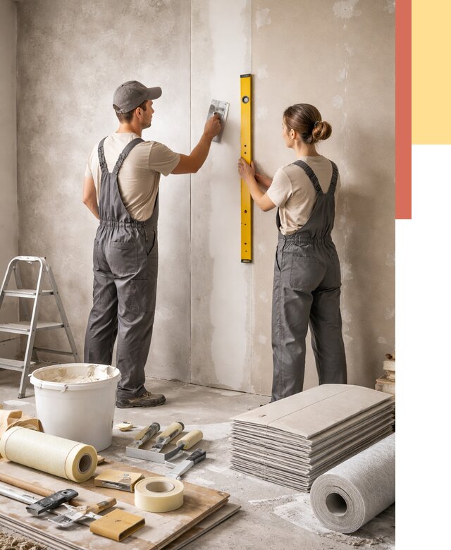 Отделка стен в Коломне от 1521 руб/м² — недорого, быстро, под ключ | ОТДЕЛОЧНИК-Клм