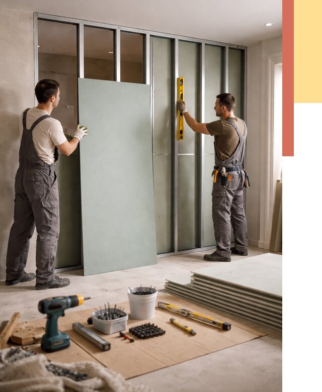 Перегородка из влагостойкого гипсокартона в Коломне от 4867 руб. — монтаж под ключ | ОТДЕЛОЧНИК-Клм