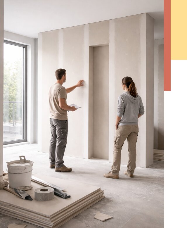 Зонирующая перегородка из гипсокартона в Коломне от 2839 руб. под ключ | ОТДЕЛОЧНИК-Клм