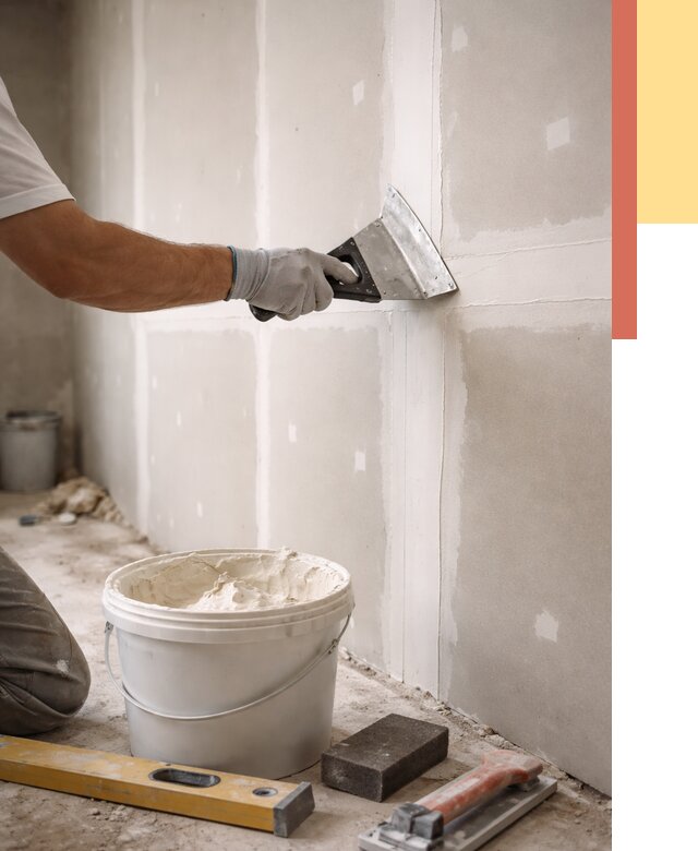 Шпаклевка перегородок из гипсокартона в Коломне от 2535 руб. — услуги ОТДЕЛОЧНИК-Клм