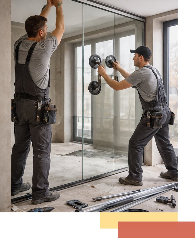 Цельностеклянные перегородки под ключ в Коломне