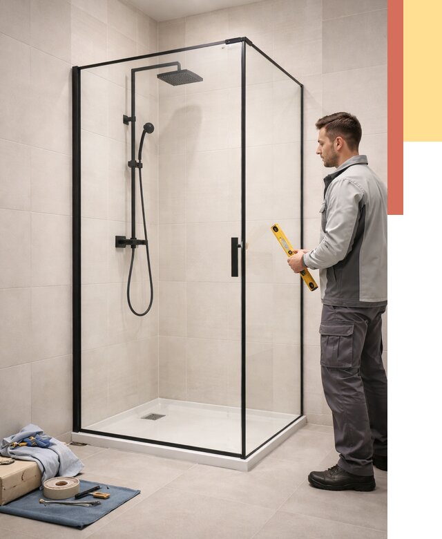 Стеклянные перегородки для душа в Коломне от 12674 руб. | Монтаж под ключ — ОТДЕЛОЧНИК-Клм