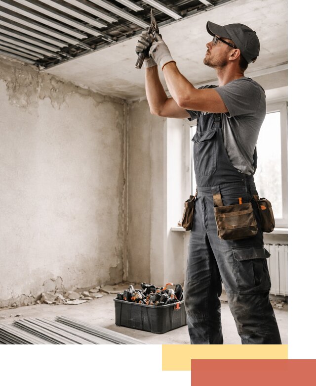 Демонтаж реечного потолка в Коломне быстро и аккуратно