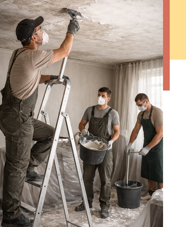 Удаление побелки с потолка в Коломне от 2535 руб. быстро и недорого | ОТДЕЛОЧНИК-Клм