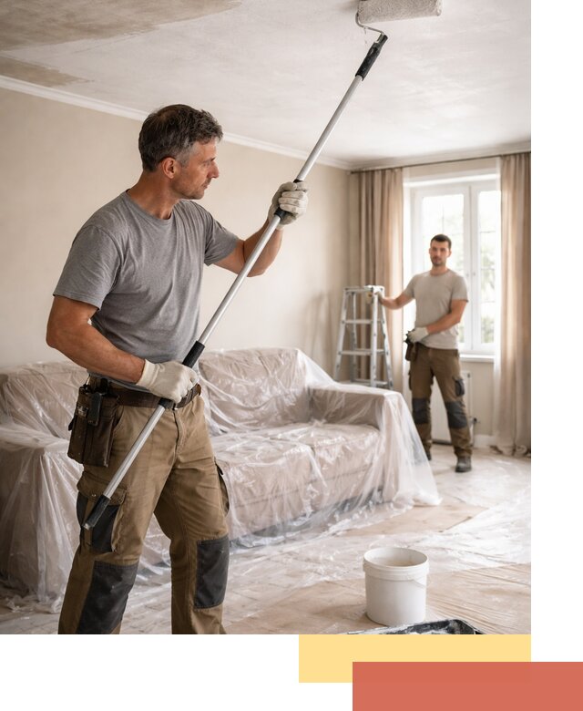 Грунтовка потолка в Коломне — подготовка под покраску и отделку