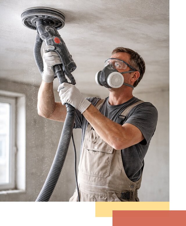 Шлифовка потолка в Коломне — качественная подготовка под отделку