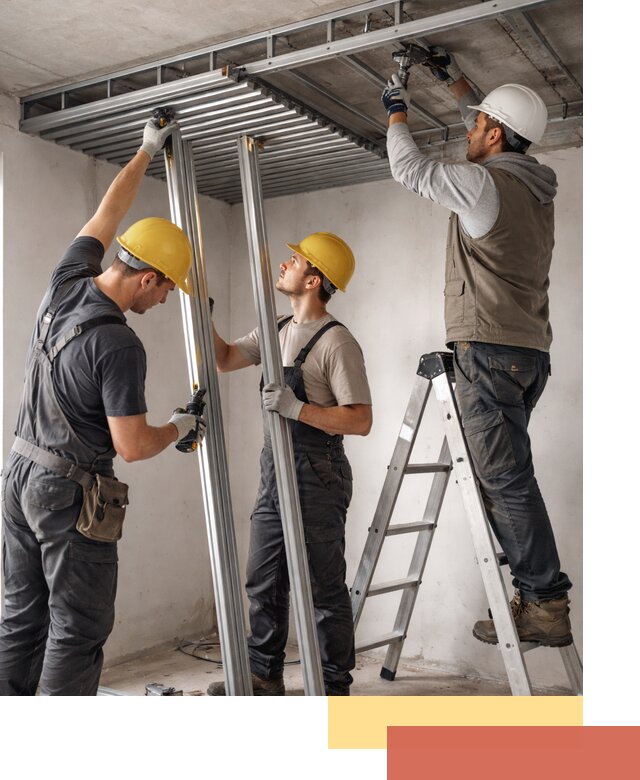 Монтаж реечного потолка под ключ в Коломне