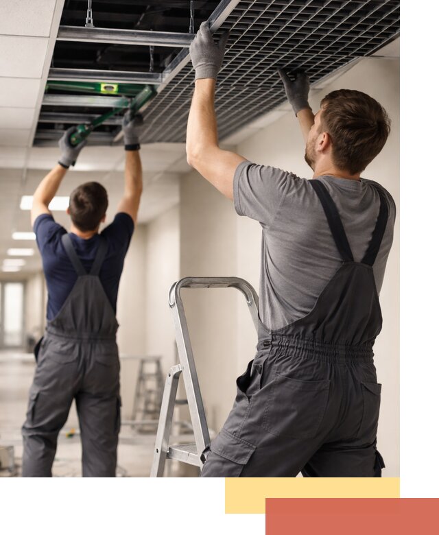 Монтаж потолка Грильято в Коломне: установка под ключ качественно