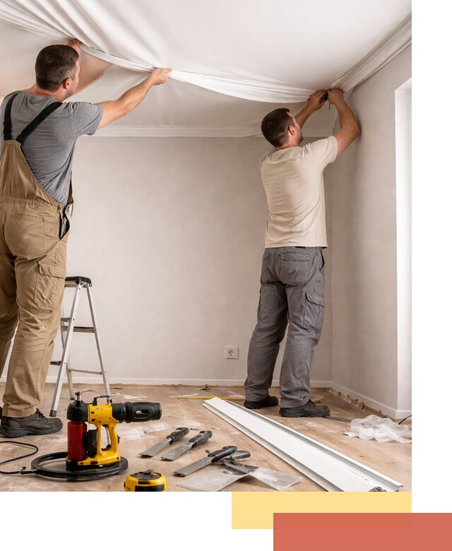 Монтаж ПВХ натяжного потолка в Коломне качественно и быстро