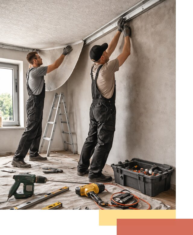 Монтаж фактурного натяжного потолка в Коломне качественно и быстро