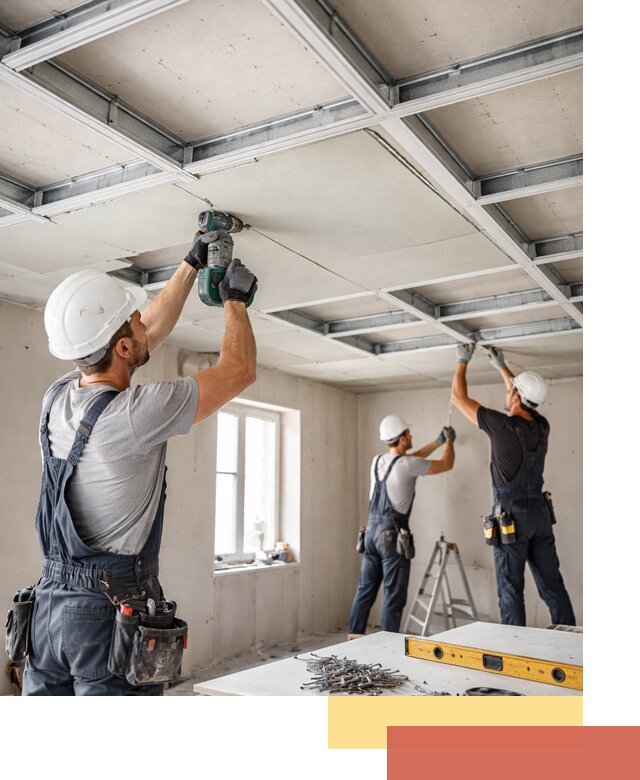 Кессонный потолок из гипсокартона под ключ в Коломне