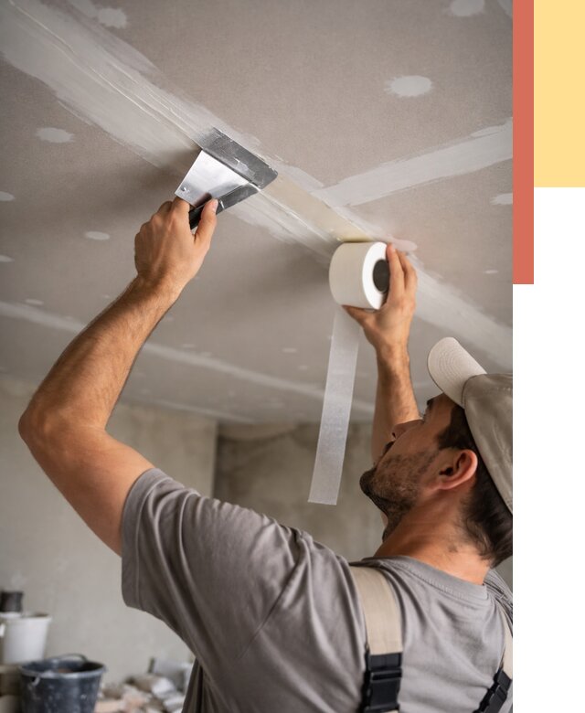 Обработка швов потолка ГКЛ в Коломне от 7604 руб. под ключ | ОТДЕЛОЧНИК-Клм