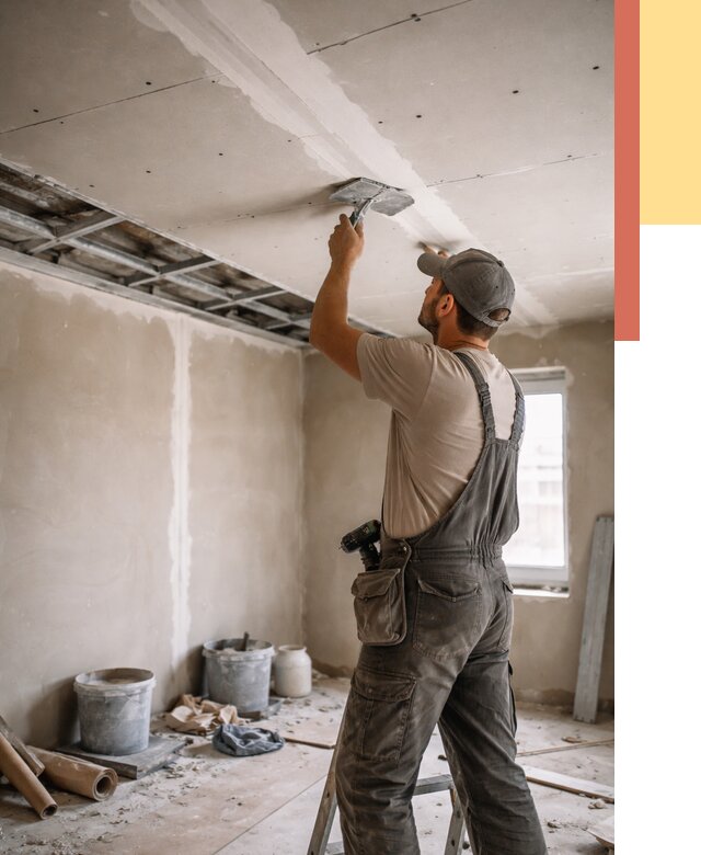 Ремонт потолка из гипсокартона в Коломне от 659 руб./м² — быстро и недорого | ОТДЕЛОЧНИК-Клм
