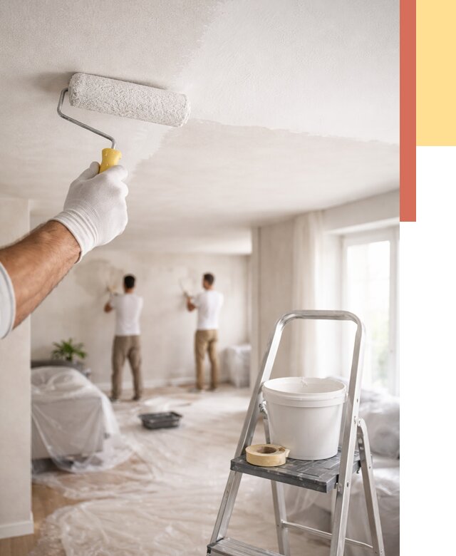 Покраска потолка акриловой краской в Коломне от 2535 руб. | ОТДЕЛОЧНИК-Клм