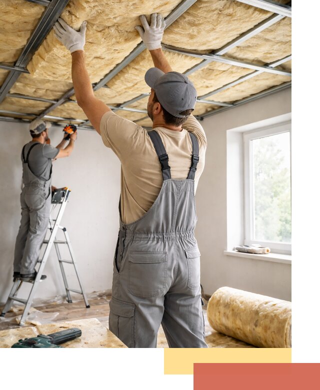 Утепление потолка под ключ в Коломне качественно и быстро